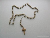 Auschwitz rosary made of bread pieces